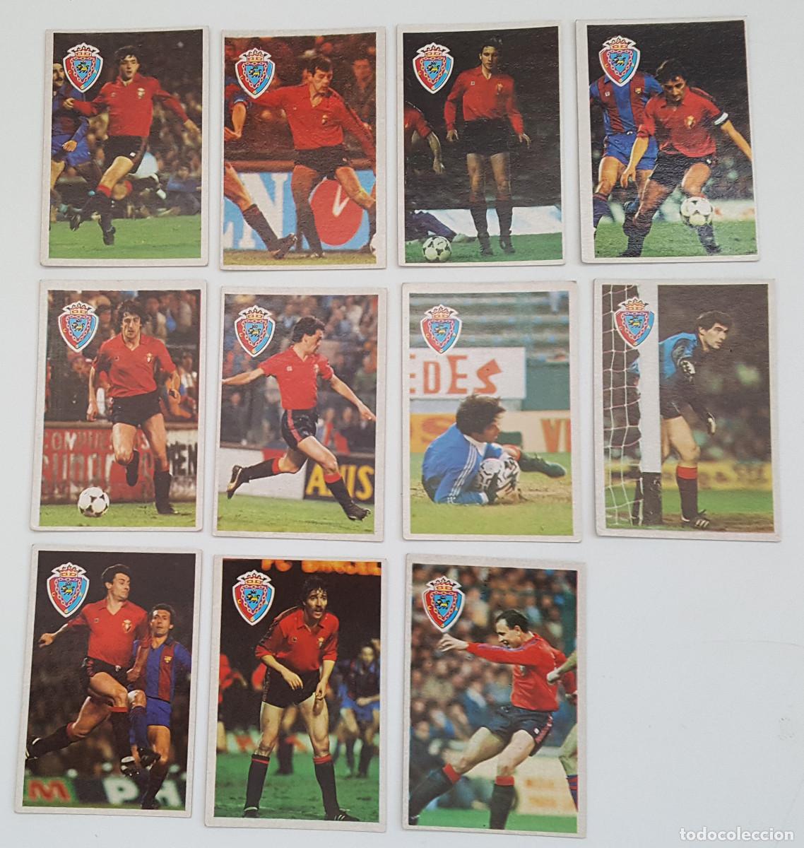 Cromos de f&uacute;tbol: LOTE 14 CROMOS CLUB ATLETICO OSASUNA, ESPORT, MARADONA LIGA 1&ordf; DIVISI&Oacute;N 1984 85, SIN PEGAR