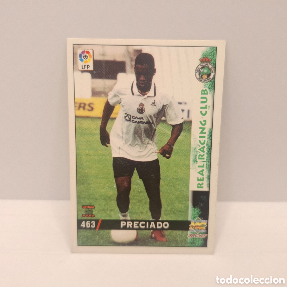 Cromos de f&uacute;tbol: Racing de Santander -N&ordm; 463 Preciado -&Uacute;ltima Hora -Mundicromo Las Fichas de la Liga 1998-1999-98-99