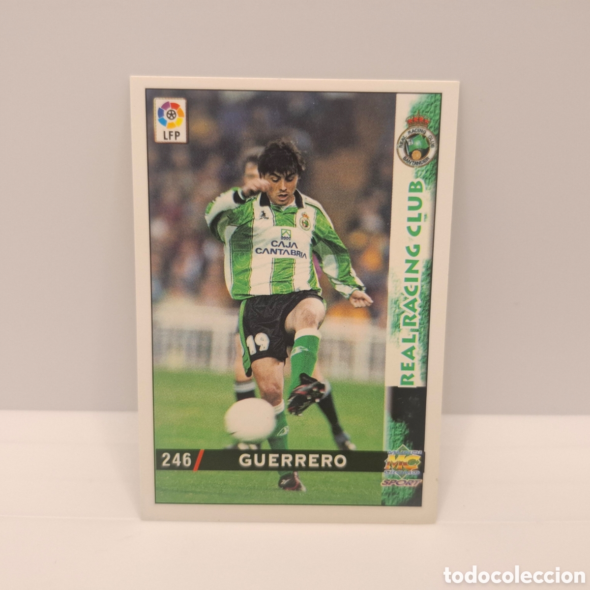 Fu&szlig;ball-Sticker: Racing de Santander - N&ordm; 246 Guerrero -Baja- Mundicromo Las Fichas de la Liga 1998-1999-98-99