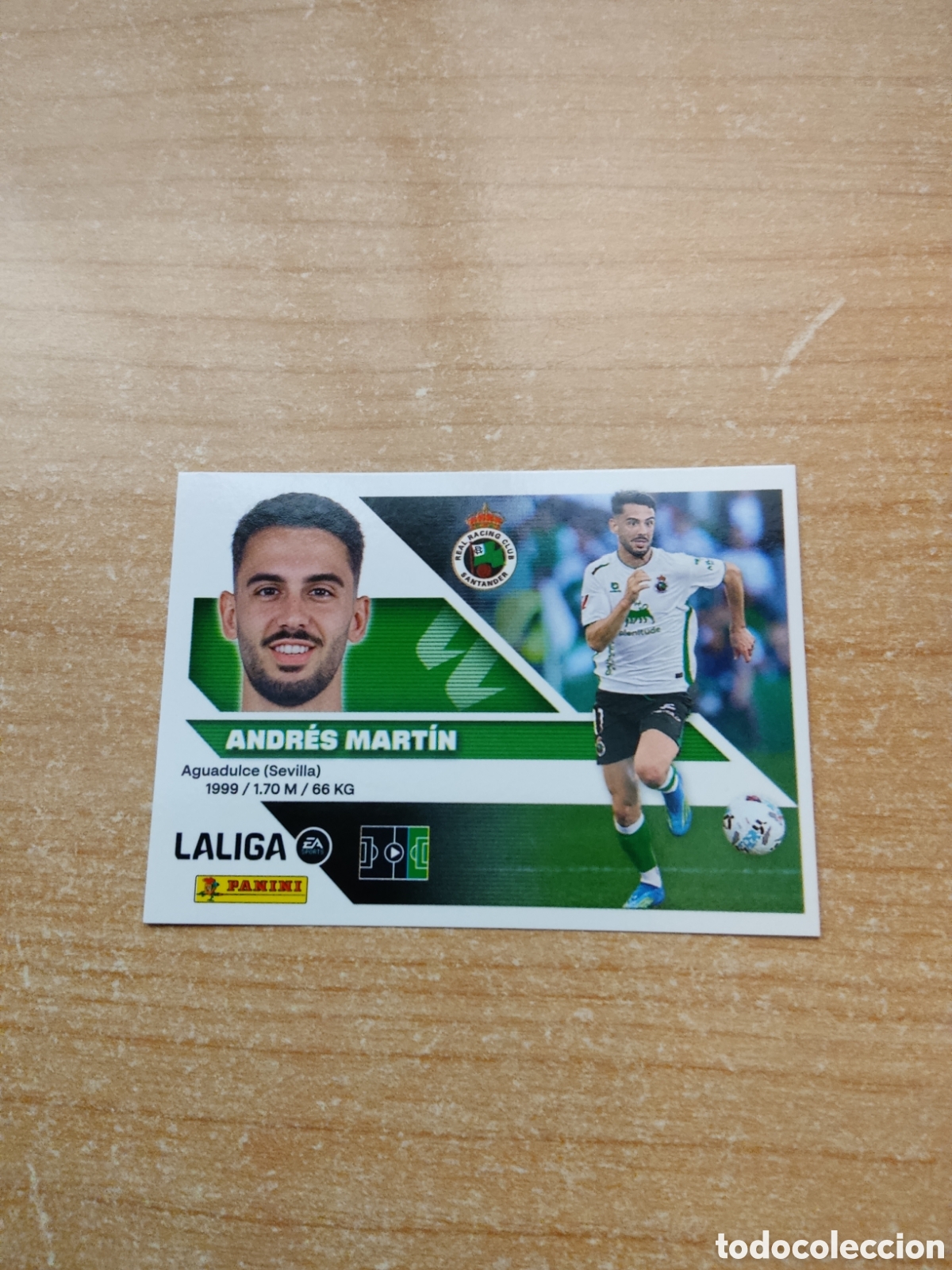 Cromos de f&uacute;tbol: 16 ANDRES MARTIN RACING SANTANDER LIGA ESTE 2026 2027