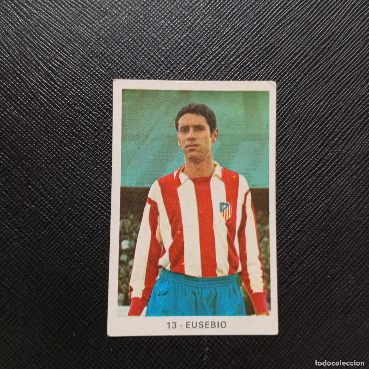 Cromos de f&uacute;tbol: 13 EUSEBIO AT MADRID RUIZ ROMERO 1970 1971 CROMO FUTBOL 70 MEJICO 71 - SIN PEGAR - A32 PG52