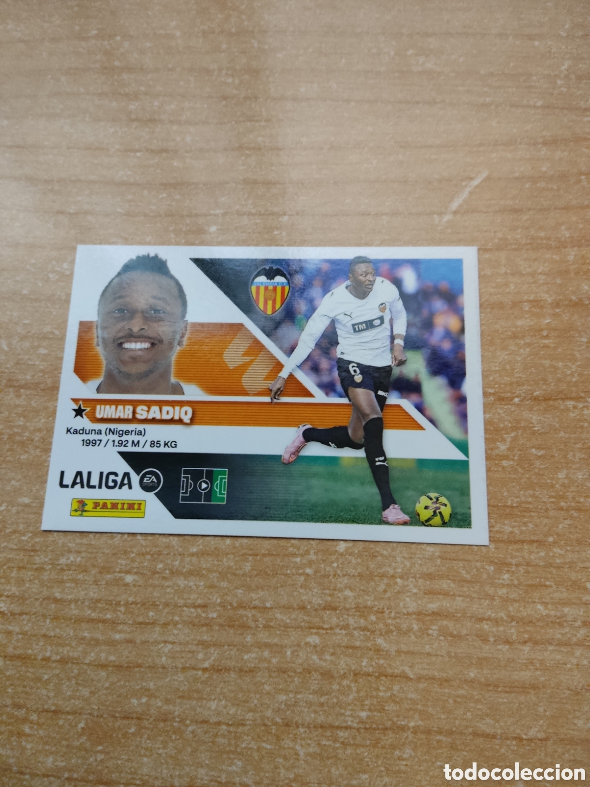 Cromos de f&uacute;tbol: 20 A SADIQ VALENCIA LIGA ESTE 2026 2027