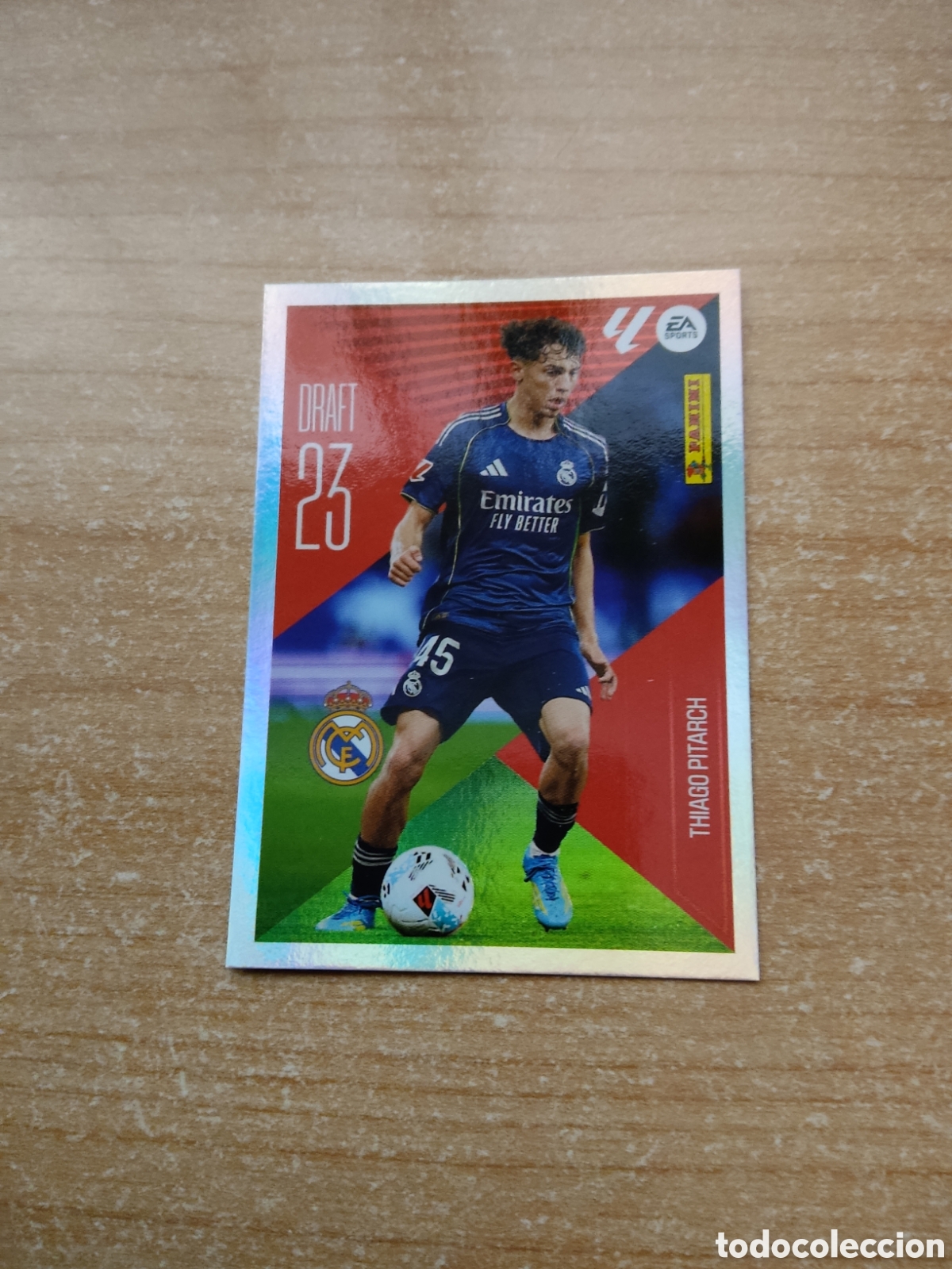 Cromos de f&uacute;tbol: 22 THIAGO PITARCH DRAFT 23 REAL MADRID LIGA ESTE 2026 2027