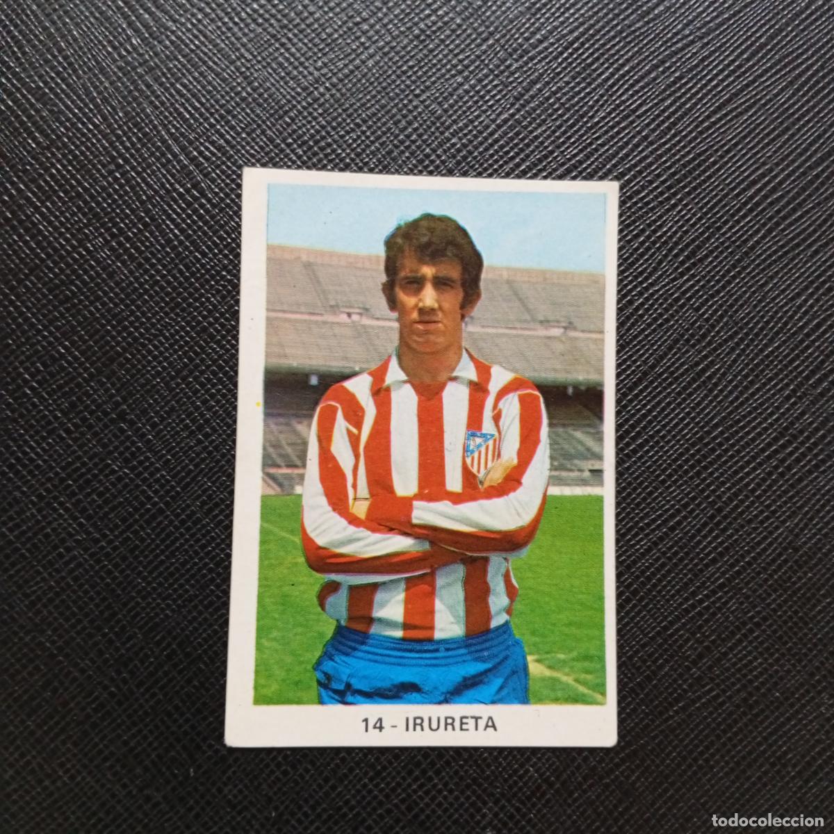Cromos de f&uacute;tbol: 14 IRURETA AT MADRID RUIZ ROMERO 1970 1971 CROMO FUTBOL 70 MEJICO 71 - SIN PEGAR - A32 PG55