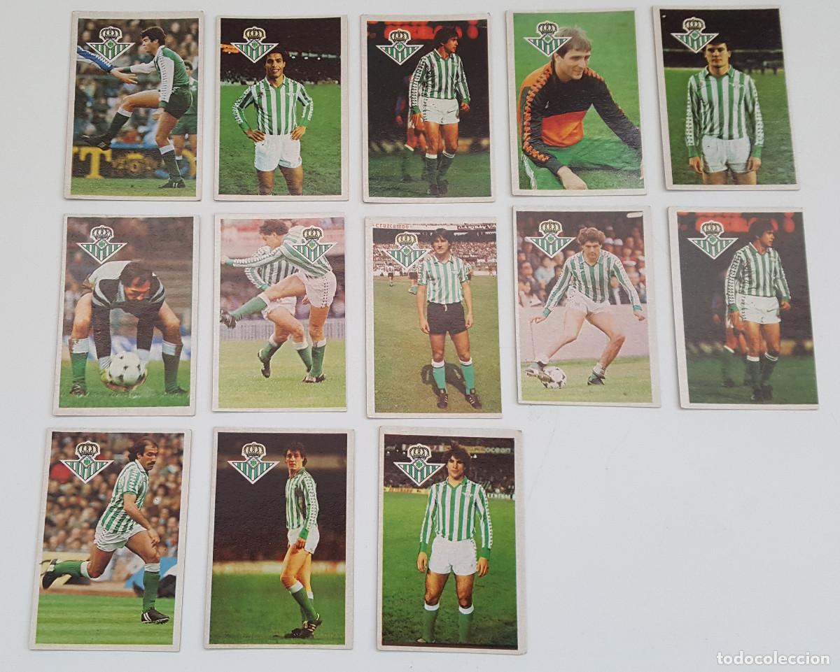 Cromos de f&uacute;tbol: LOTE 13 CROMOS REAL BETIS BALOMPIE, CROMO ESPORT, MARADONA LIGA 1&ordf; DIVISI&Oacute;N 1984 85, SIN PEGAR