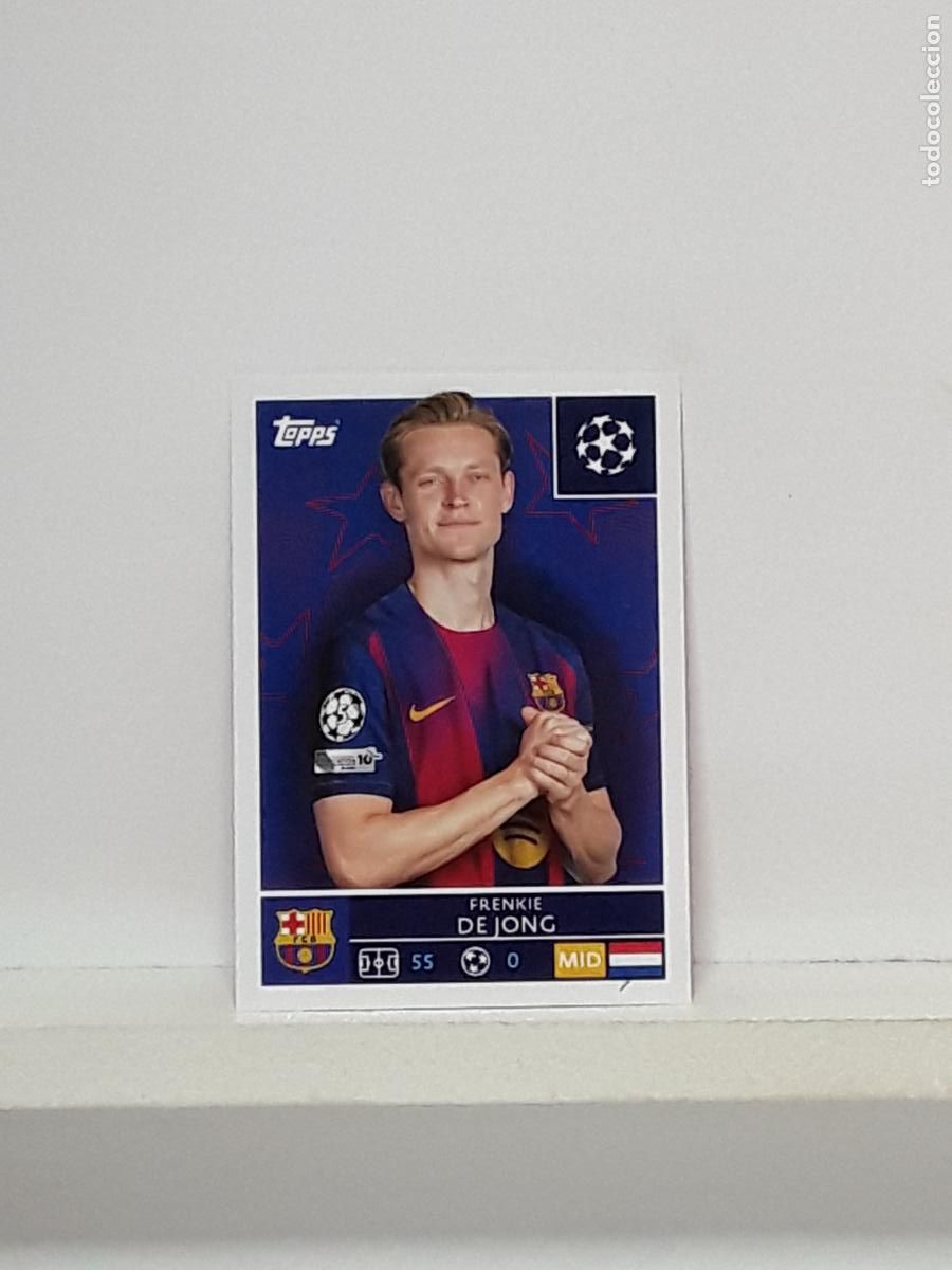 Figurine di Calcio: CHAMPIONS STICKER 2025 2026 25 26 ALBUM TOPPS LEAGUE N 187 BARCELONA FRENKIE DE JONG