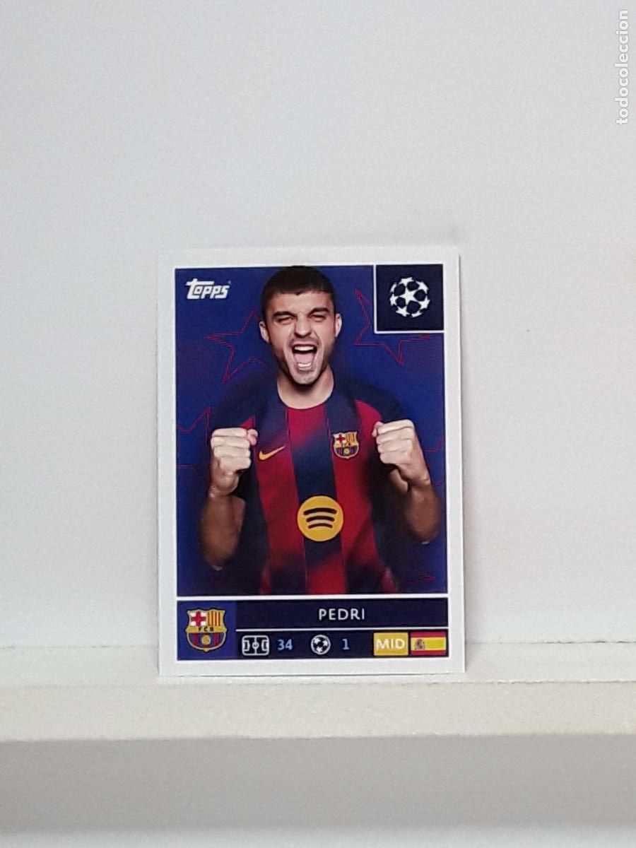 Figurine di Calcio: CHAMPIONS STICKER 2025 2026 25 26 ALBUM TOPPS LEAGUE N 190 BARCELONA PEDRI