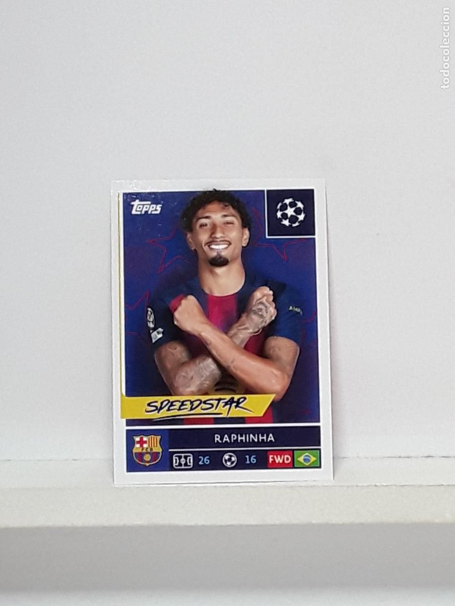 Figurine di Calcio: CHAMPIONS STICKER 2025 2026 25 26 ALBUM TOPPS LEAGUE N 192 BARCELONA RAPHINHA