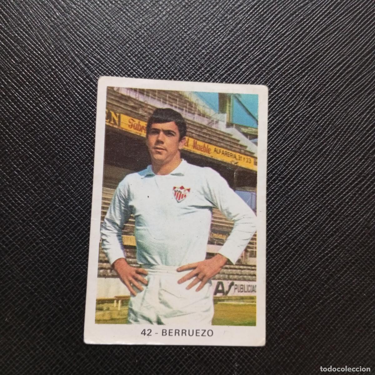 Football Stickers: 42 BERRUEZO SEVILLA RUIZ ROMERO 1970 1971 CROMO FUTBOL 70 MEJICO 71 - SIN PEGAR - A14 PG136