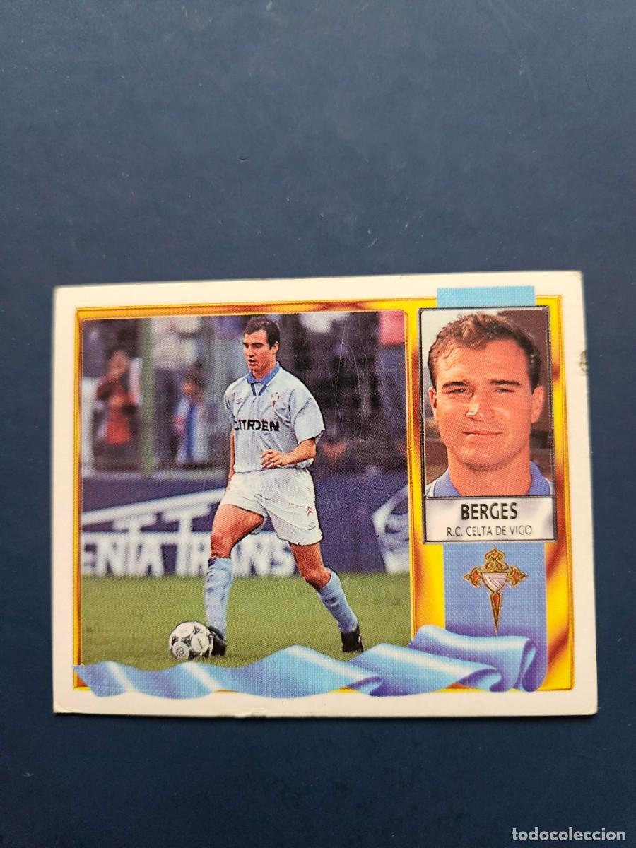 Cromos de f&uacute;tbol: BERGES CELTA LIGA ESTE 95 96 1995 1996 SIN PEGAR NUNCA PEGADO