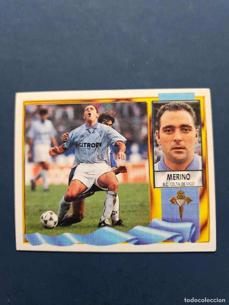 Cromos de f&uacute;tbol: *MERINO CELTA LIGA ESTE 95 96 1995 1996 SIN PEGAR NUNCA PEGADO TRASERA ESCRITA BOLI