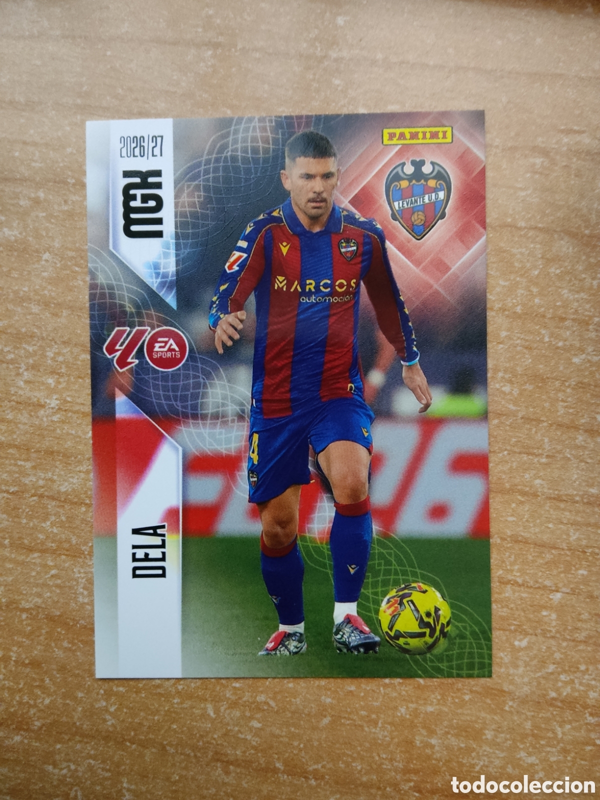 Cromos de f&uacute;tbol: 203 DELA LEVANTE MEGACRACKS 2026 2027