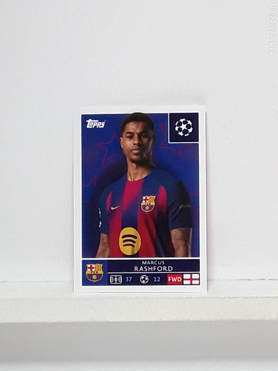 Cromos de f&uacute;tbol: CHAMPIONS STICKER 2025 2026 25 26 ALBUM TOPPS LEAGUE N 195 BARCELONA MARCUS RASHFORD