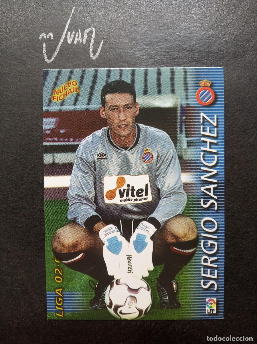 Cromos de f&uacute;tbol: N&ordm; 392 BIS SERGIO SANCHEZ RCD ESPANYOL ⚽ PANINI &reg; MEGACRACKS FICHAS 2002 2003 LIGA FUTBOL 02 03