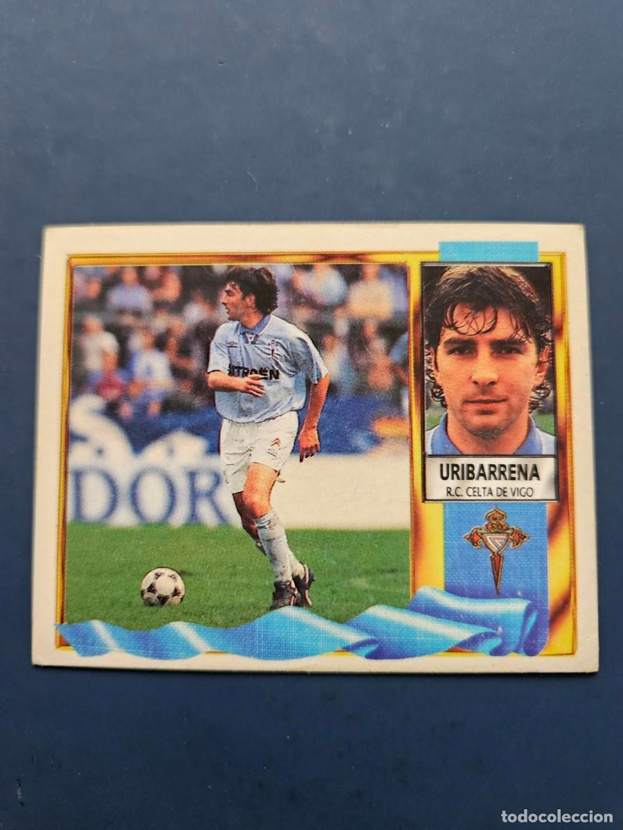 Cromos de f&uacute;tbol: URIBARRENA CELTA LIGA ESTE 95 96 1995 1996 SIN PEGAR NUNCA PEGADO