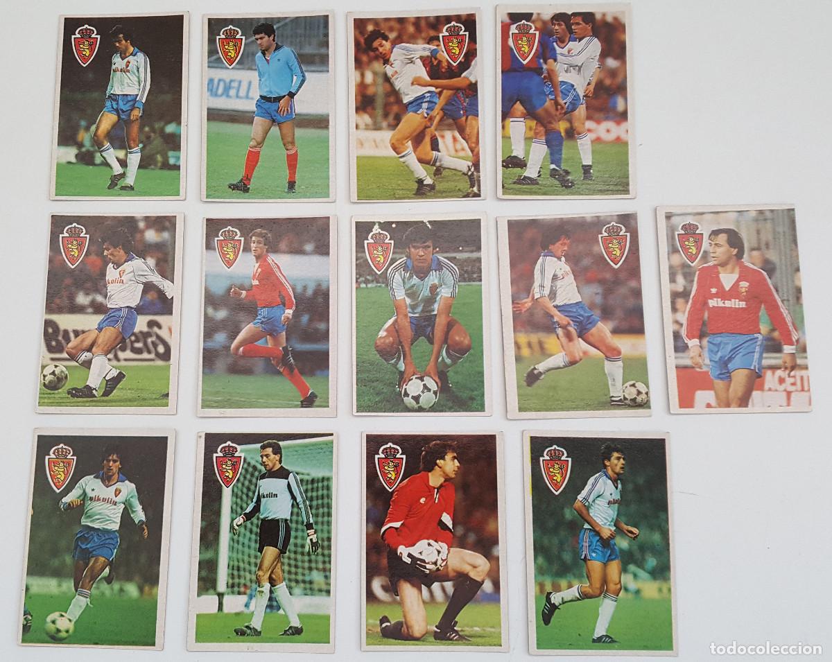 Cromos de f&uacute;tbol: LOTE 13 CROMOS REAL ZARAGOZA CLUB DEPORTIVO, ESPORT, MARADONA LIGA 1&ordf; DIVISI&Oacute;N 1984 85, SIN PEGAR