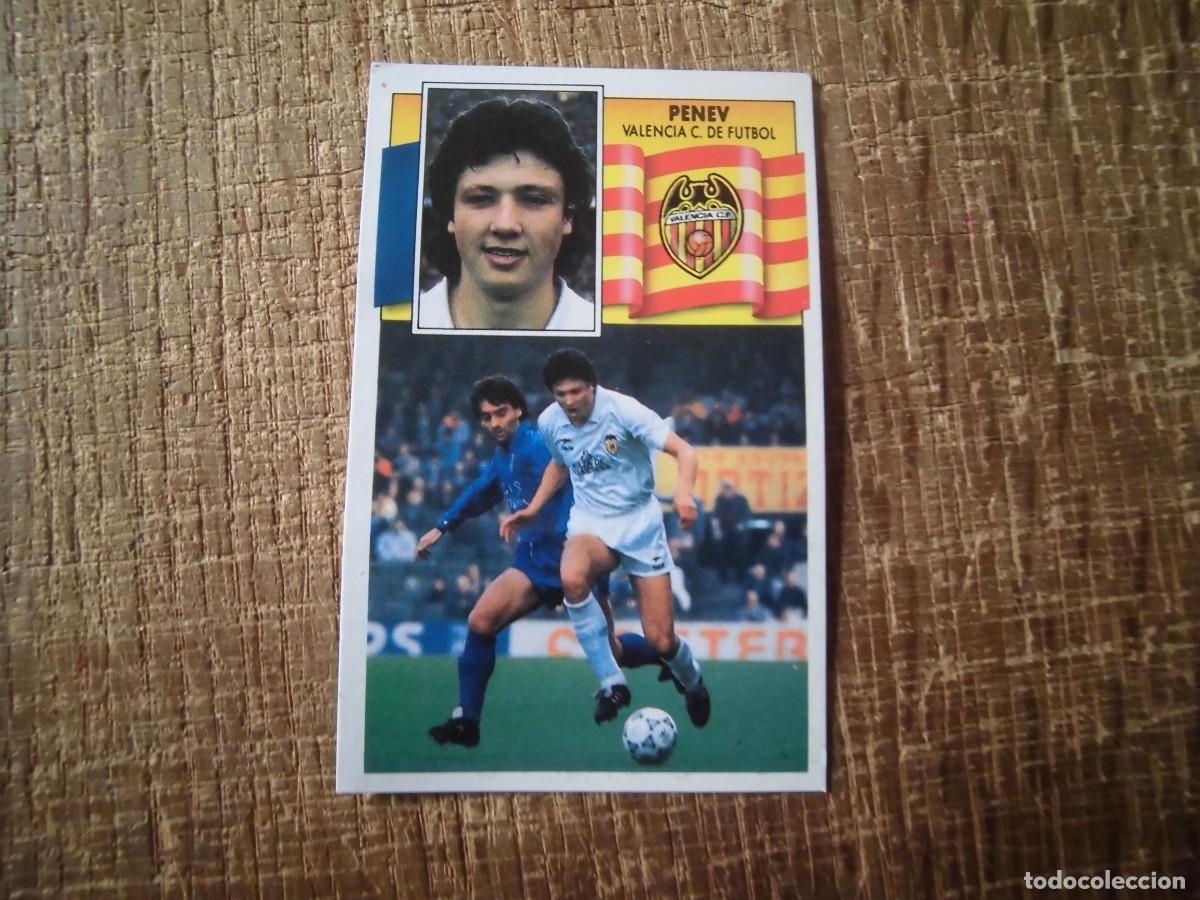 Cromos de f&uacute;tbol: PENEV VALENCIA LIGA 90-91 EDICIONES ESTE CROMO RECUPERADO