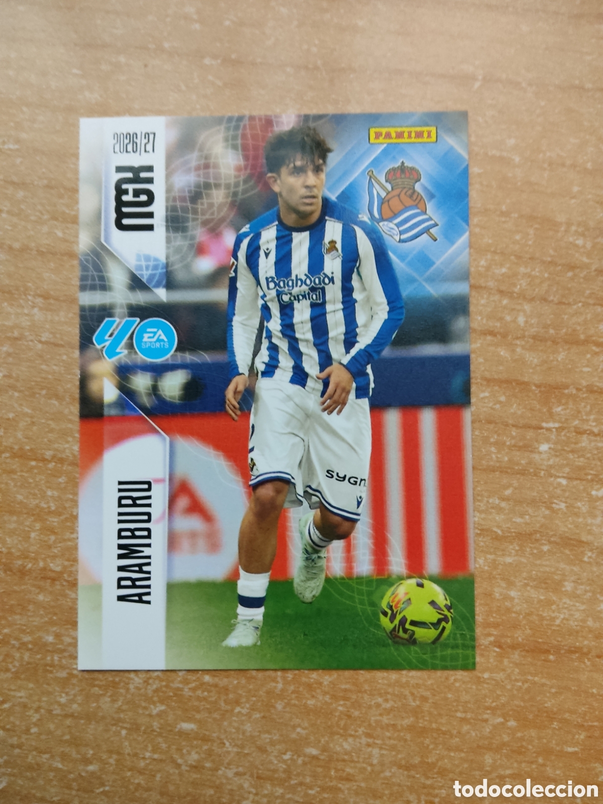 Cromos de f&uacute;tbol: 310 ARAMBURU REAL SOCIEDAD MEGACRACKS 2026 2027