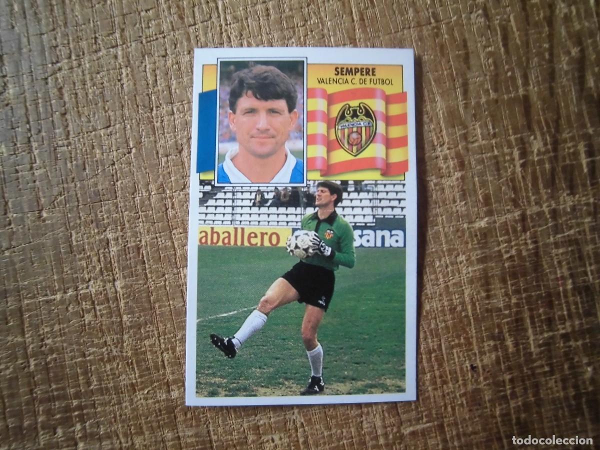 Cromos de f&uacute;tbol: SEMPERE VALENCIA LIGA 90-91 EDICIONES ESTE CROMO RECUPERADO