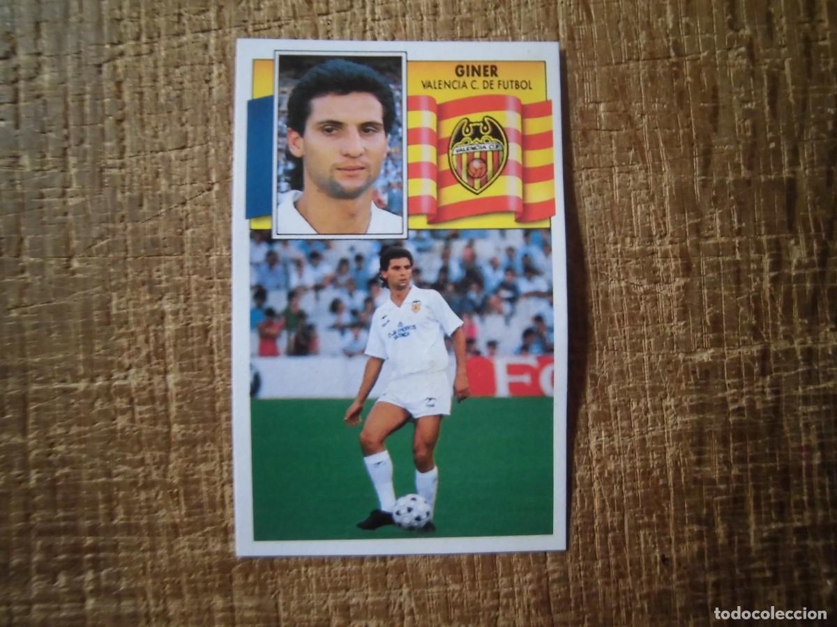 Cromos de Futebol: GINER VALENCIA LIGA 90-91 EDICIONES ESTE CROMO RECUPERADO