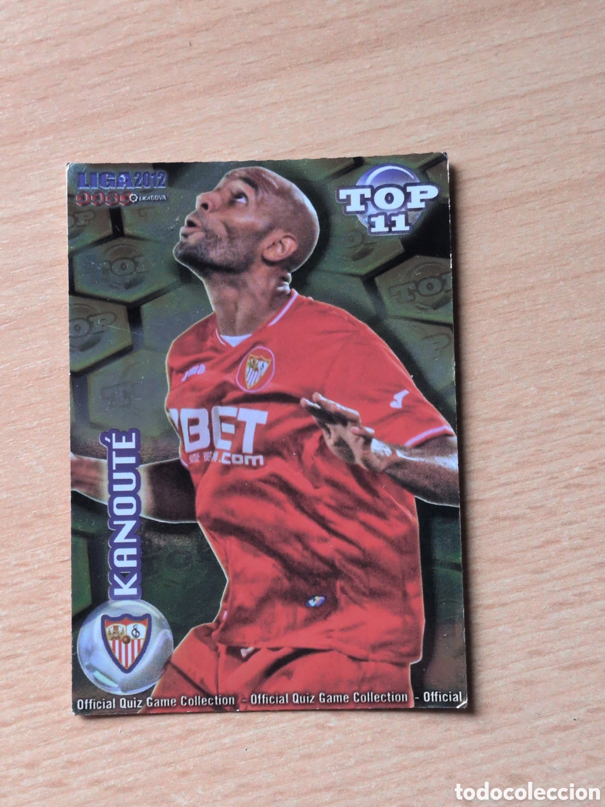 Cromos de Futebol: Kanoute top 11 brillante amarillo Mundicromo 2012