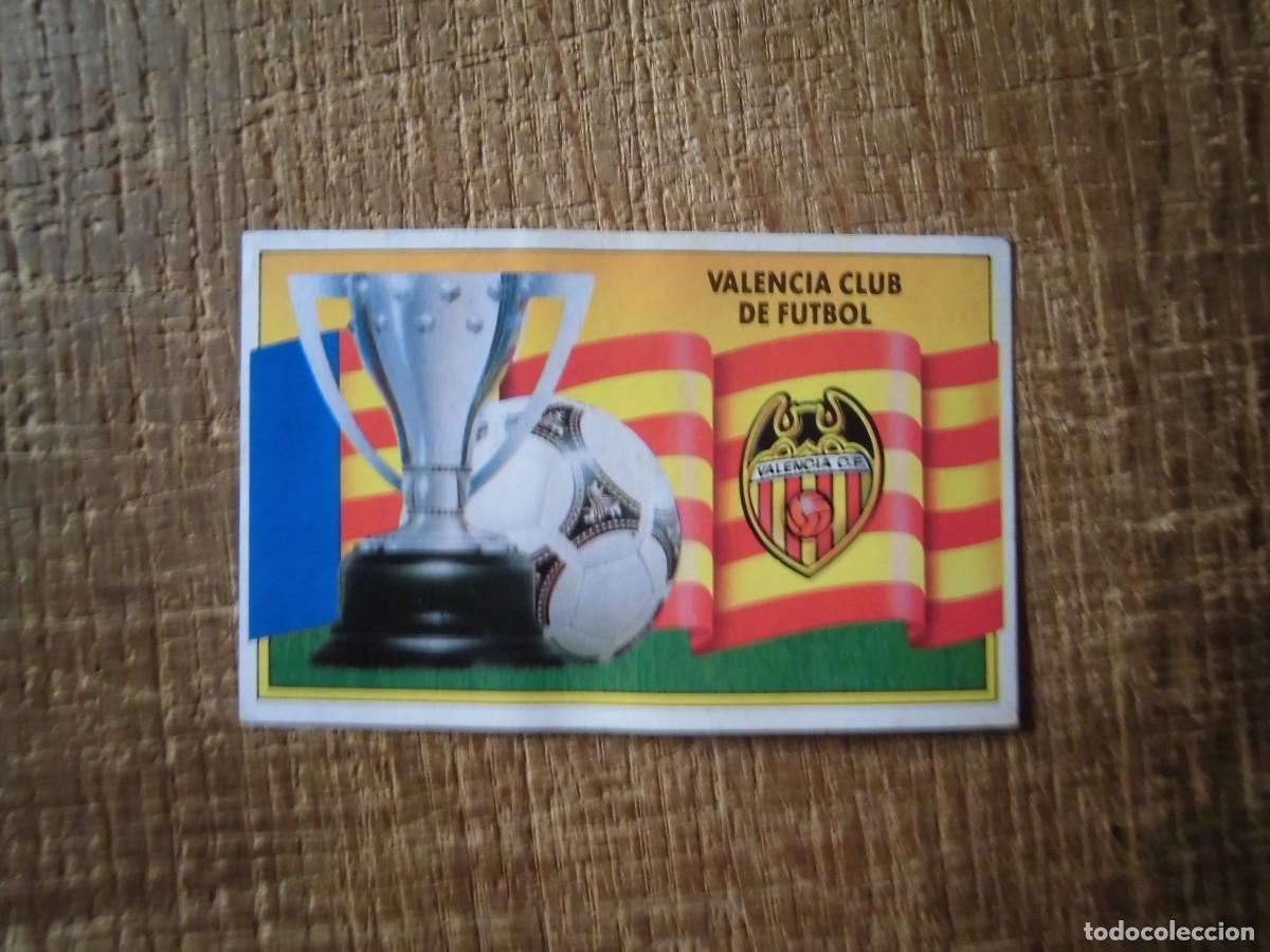 Cromos de Futebol: ESCUDO VALENCIA LIGA 90-91 EDICIONES ESTE CROMO RECUPERADO