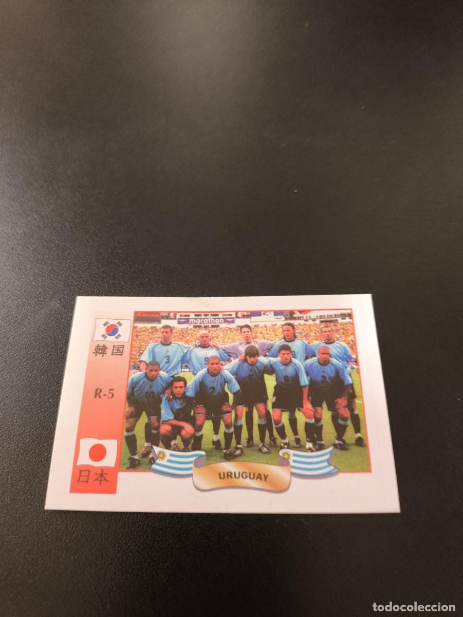 Cromos de f&uacute;tbol: 5 URUGUAY SELECCION TEAM MUNDIAL WORLD CUP REYAUCA KOREA JAPAN JAPON 2002 NO PANINI LIGA