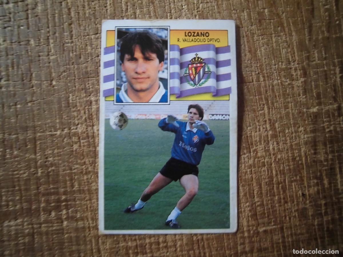 Cromos de f&uacute;tbol: LOZANO REAL VALLADOLID LIGA 90-91 EDICIONES ESTE CROMO RECUPERADO