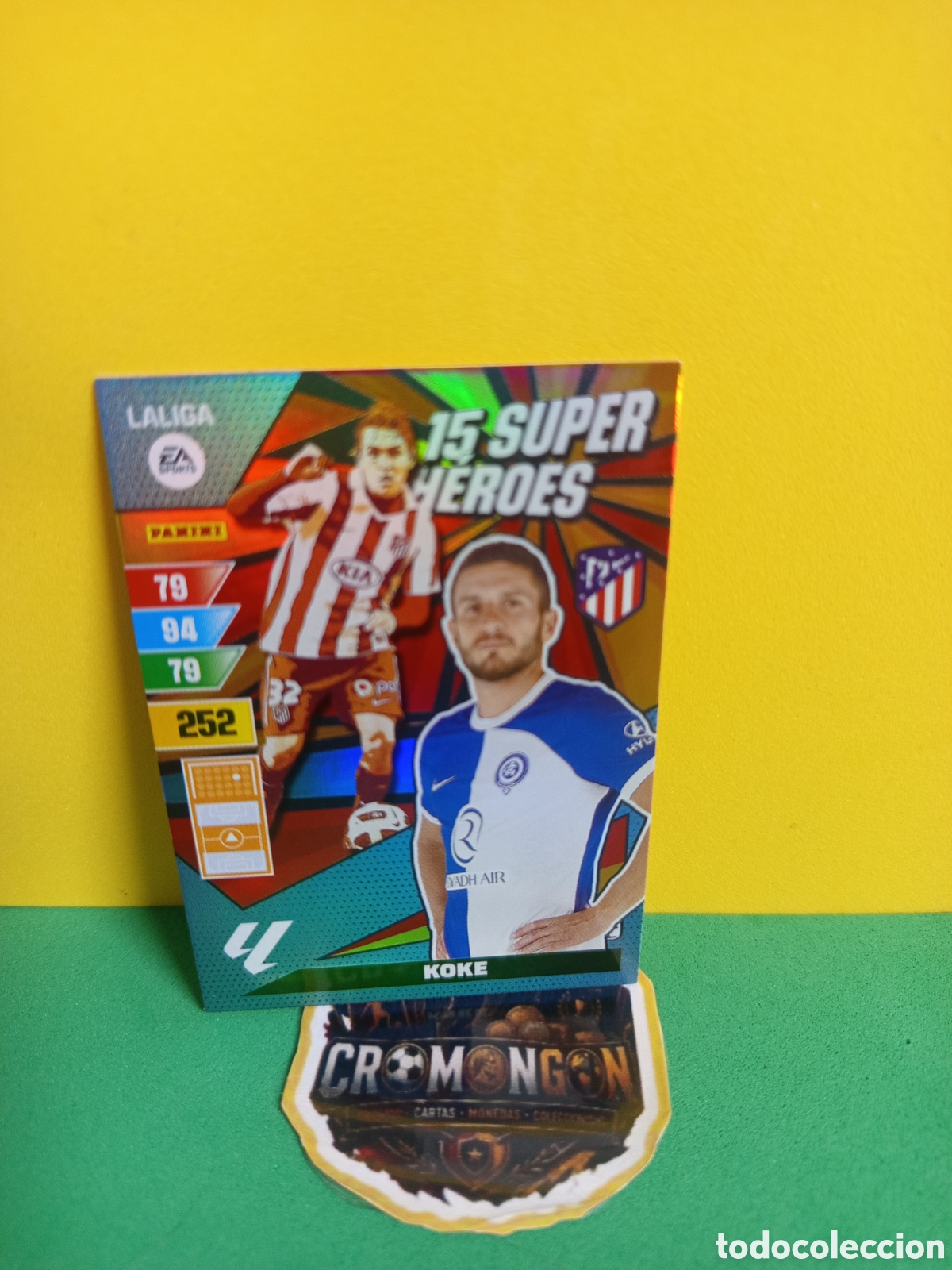 Cromos de f&uacute;tbol: ❇️ CROMO ⚽ KOKE 15 SUPER H&Eacute;ROES ADRENALYN XL 2023 2024 23 24 - ATL&Eacute;TICO DE MADRID ❇️