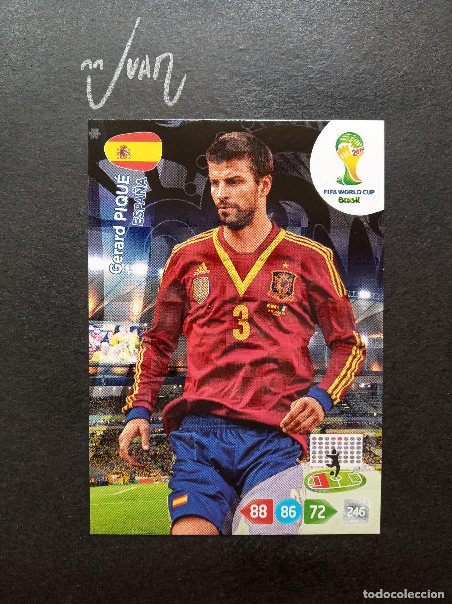 Cromos de f&uacute;tbol: GERARD PIQUE ESPA&Ntilde;A FC BARCELONA ⚽ PANINI &reg; ADRENALYN FIFA WORLD CUP 2014 MUNDIAL BRASIL 14