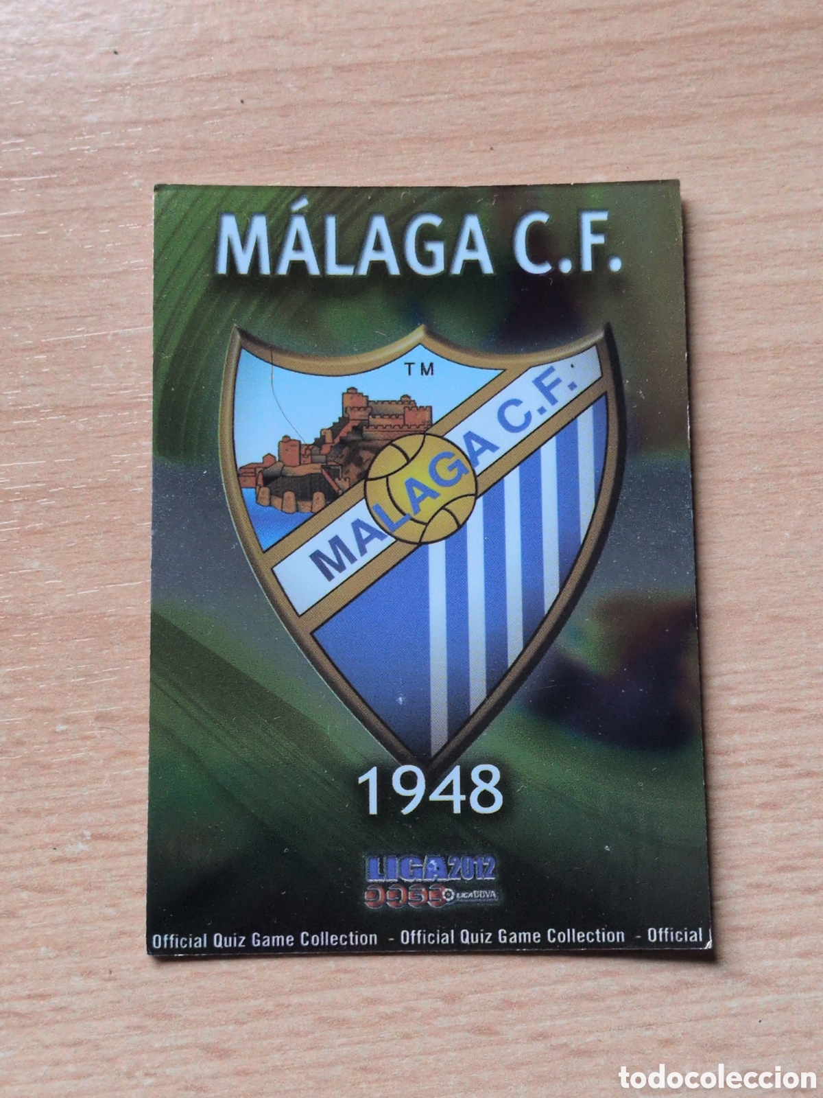 Cromos de f&uacute;tbol: Escudo M&aacute;laga Mundicromo 2012 n&uacute;mero 271
