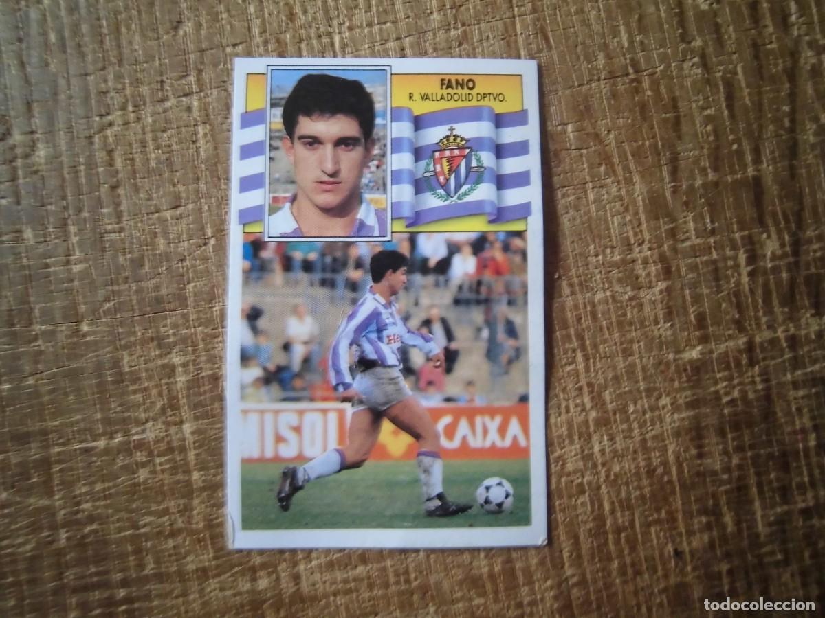 Cromos de f&uacute;tbol: FANO REAL VALLADOLID LIGA 90-91 EDICIONES ESTE CROMO RECUPERADO