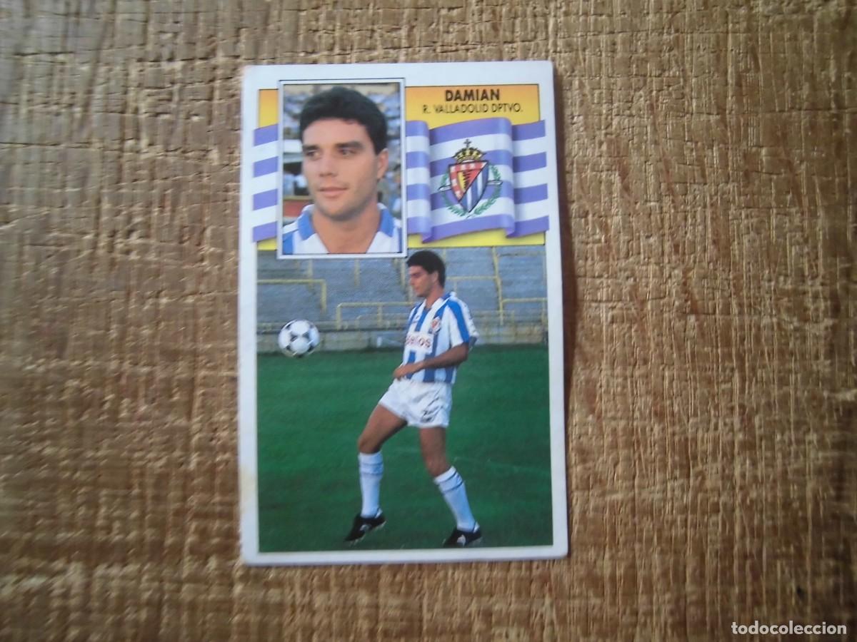 Cromos de f&uacute;tbol: DAMIAN REAL VALLADOLID LIGA 90-91 EDICIONES ESTE CROMO RECUPERADO
