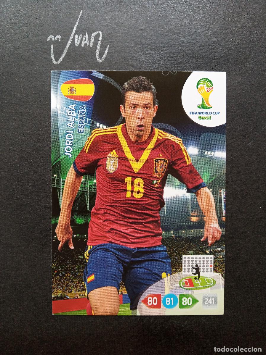 Cromos de f&uacute;tbol: JORDI ALBA ESPA&Ntilde;A FC BARCELONA ⚽ PANINI &reg; ADRENALYN FIFA WORLD CUP 2014 MUNDIAL BRASIL 14