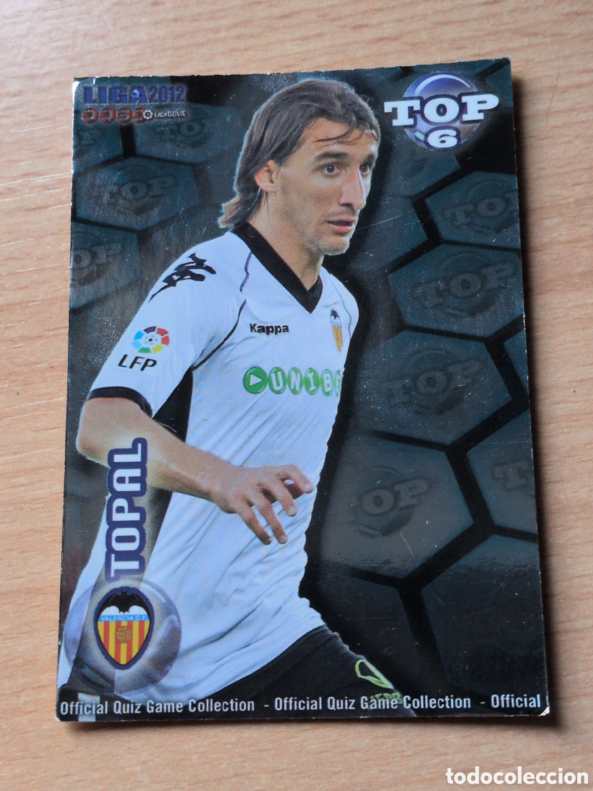 Cromos de f&uacute;tbol: Topal top 6 Mundicromo 2012 brillante azul