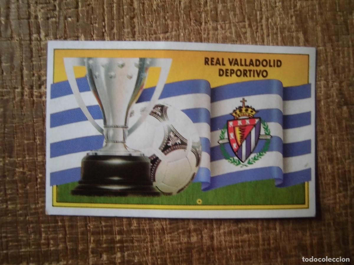 Figurine di Calcio: ESCUDO REAL VALLADOLID LIGA 90-91 EDICIONES ESTE CROMO RECUPERADO