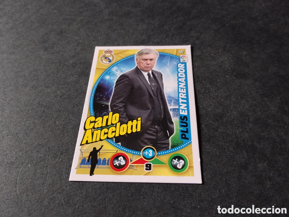 Figurine di Calcio: Cromo futbol Carlo Ancelotti, Real Madrid