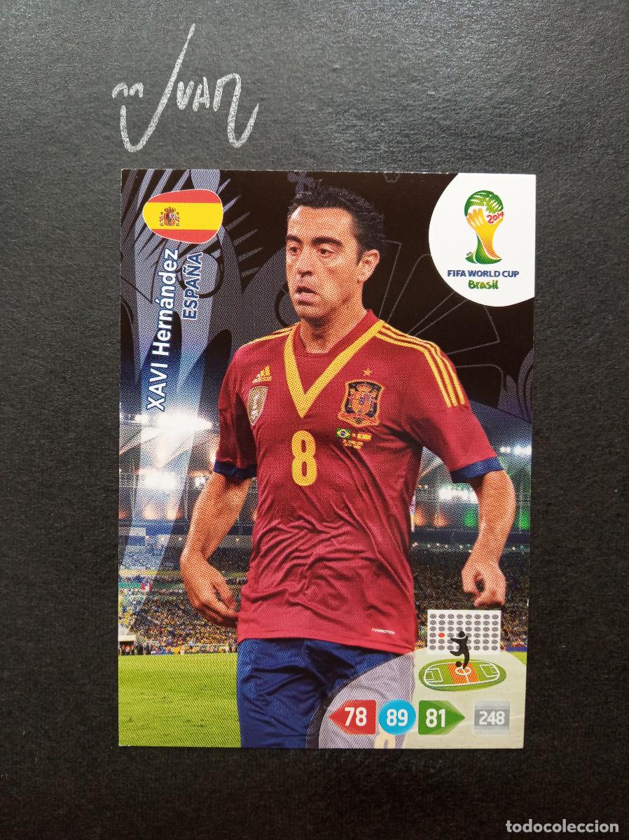 Figurine di Calcio: XAVI HERNANDEZ ESPA&Ntilde;A FC BARCELONA ⚽ PANINI &reg; ADRENALYN FIFA WORLD CUP 2014 MUNDIAL BRASIL 14