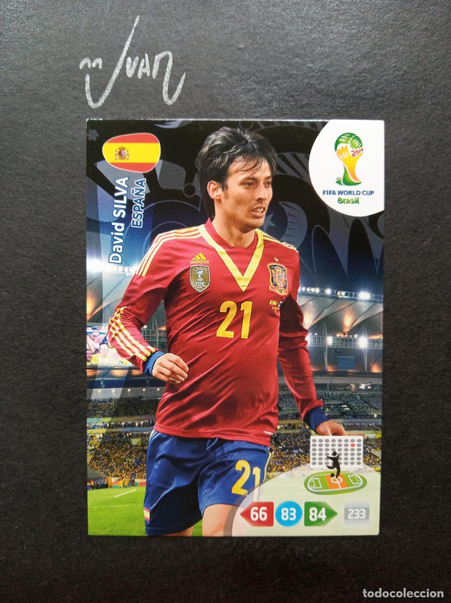 Figurine di Calcio: DAVID SILVA ESPA&Ntilde;A MANCHESTER CITY ⚽ PANINI &reg; ADRENALYN FIFA WORLD CUP 2014 MUNDIAL BRASIL 14