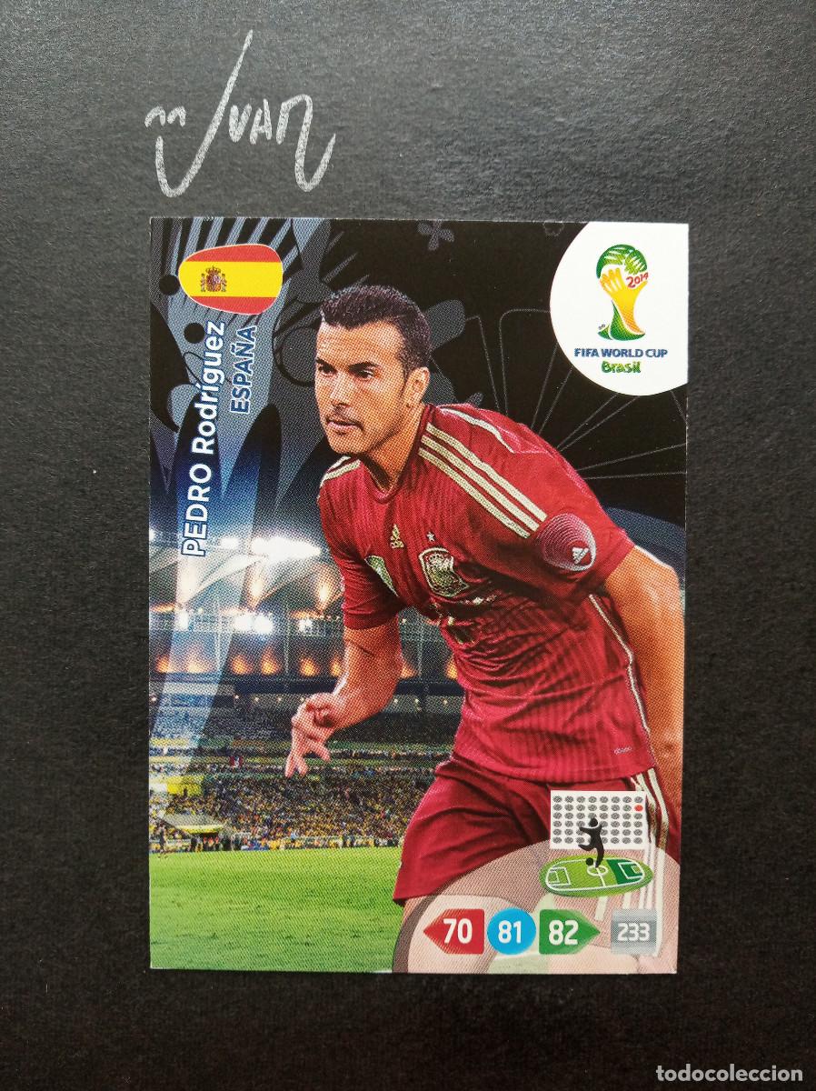 Figurine di Calcio: PEDRO RODRIGUEZ ESPA&Ntilde;A FC BARCELONA ⚽ PANINI &reg; ADRENALYN FIFA WORLD CUP 2014 MUNDIAL BRASIL 14