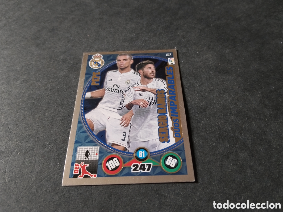 Fu&szlig;ball-Sticker: Cromo futbol Pepe, Sergio Ramos, Real Madrid