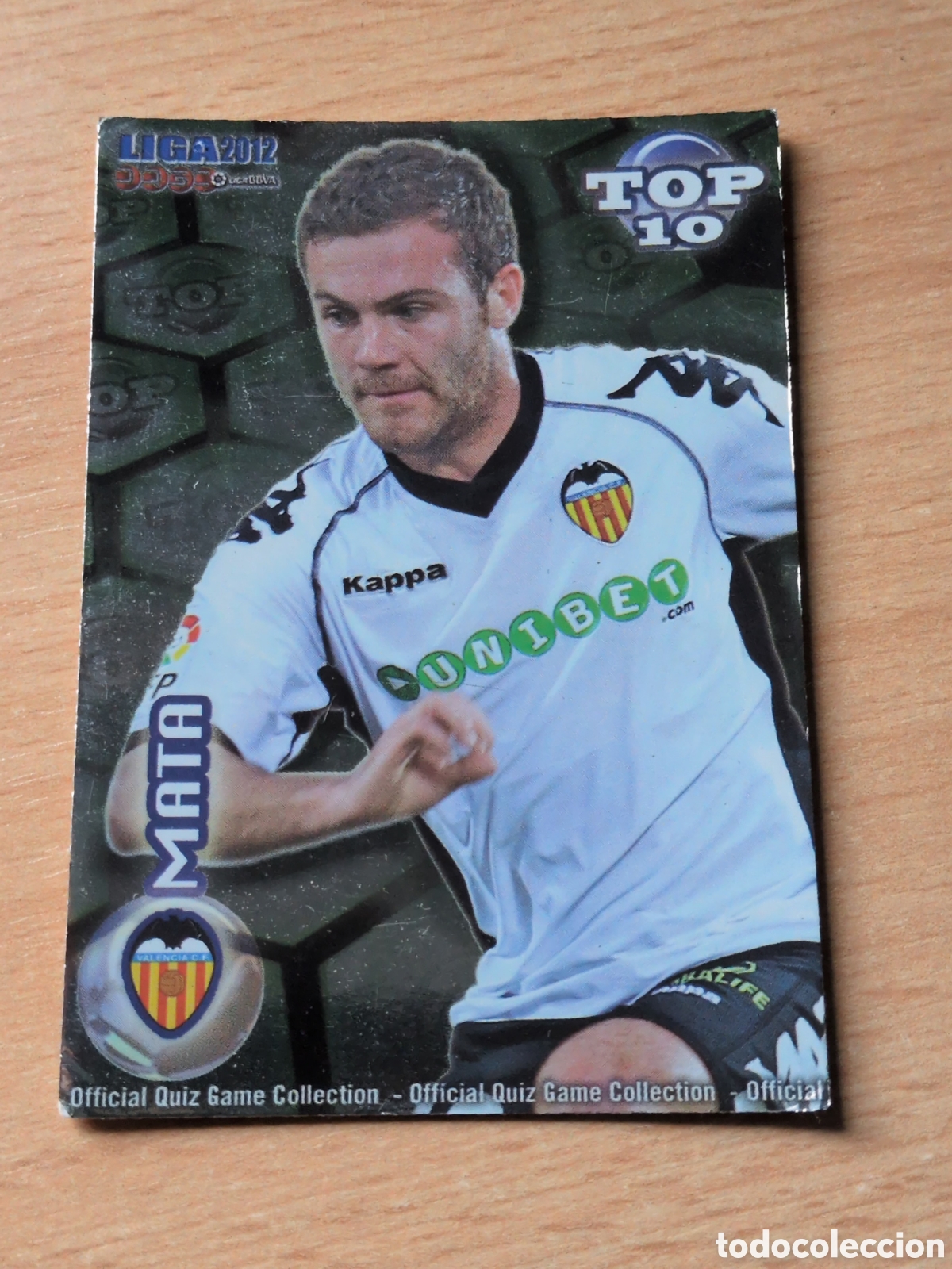 Figurine di Calcio: Mata top 10 Mundicromo 2012 brillante verde