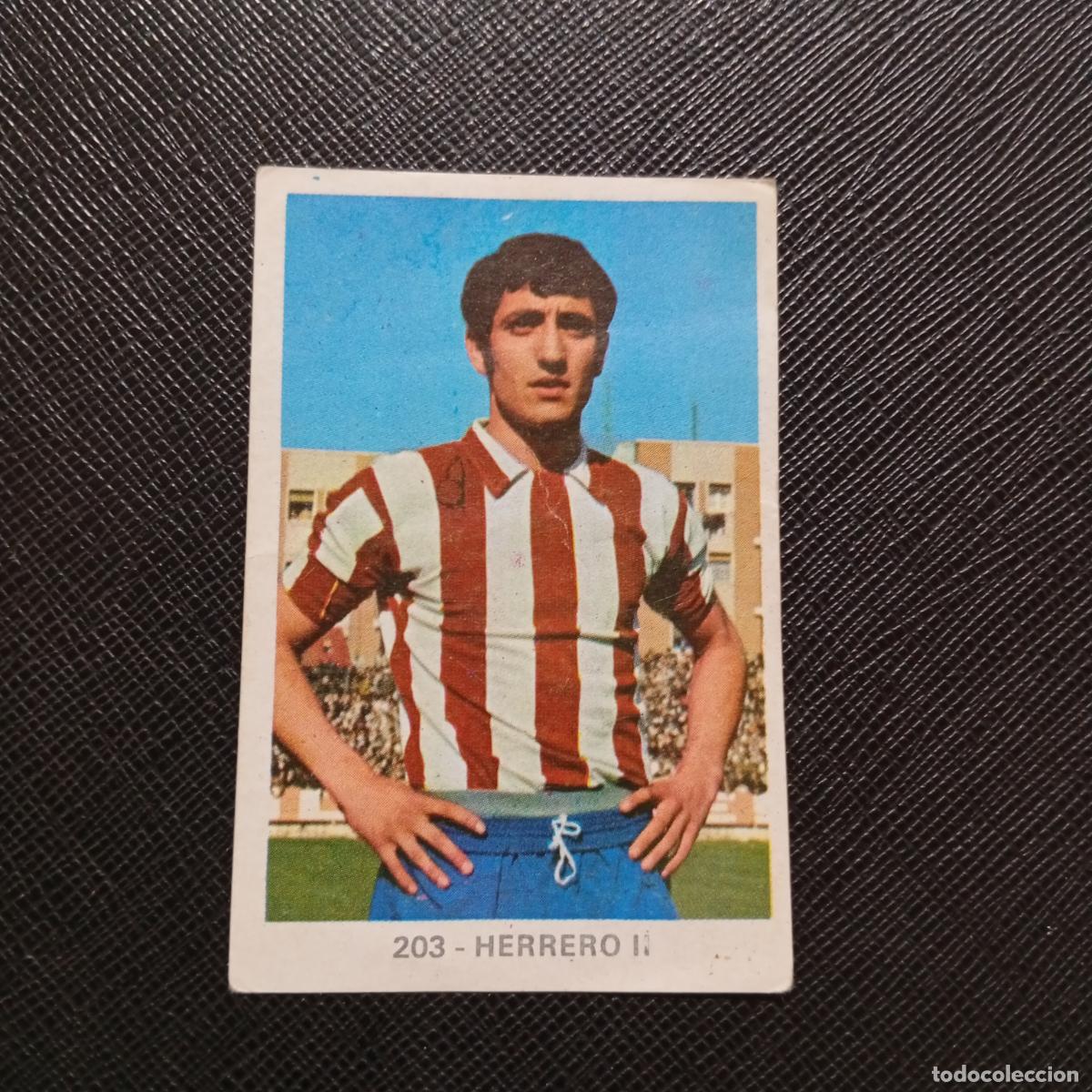 Fu&szlig;ball-Sticker: 203 HERRERO SPORTING GIJON RUIZ ROMERO 1970 1971 CROMO FUTBOL 70 MEJICO 71 - SIN PEGAR - A143 PG298