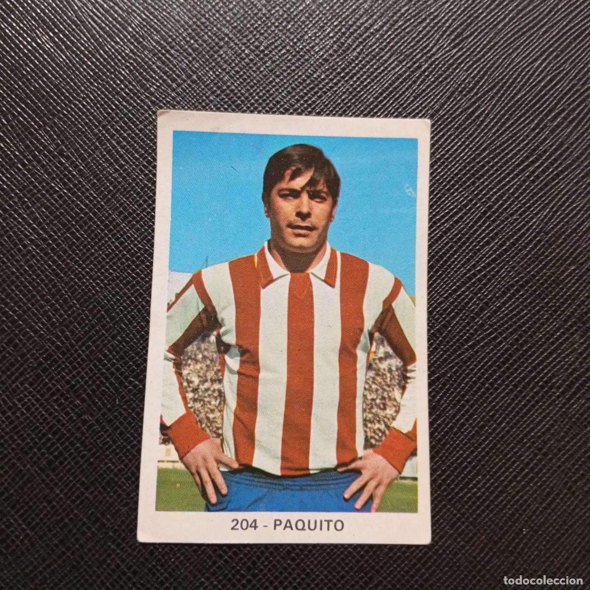 Cromos de Futebol: 204 PAQUITO SPORTING GIJON RUIZ ROMERO 1970 1971 CROMO FUTBOL 70 MEJICO 71 - SIN PEGAR - A143 PG316