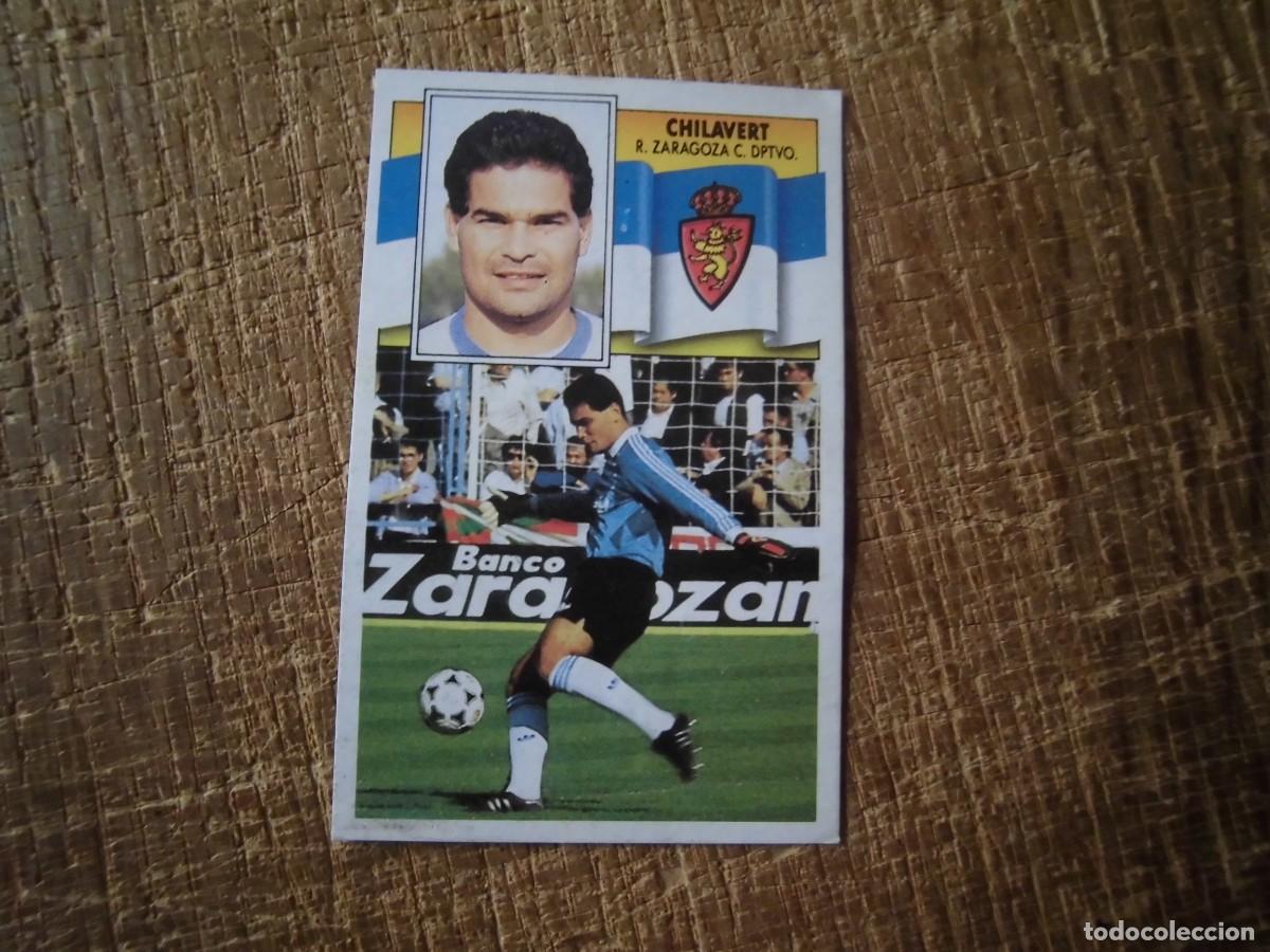 Cromos de f&uacute;tbol: CHILAVERT REAL ZARAGOZA LIGA 90-91 EDICIONES ESTE CROMO RECUPERADO