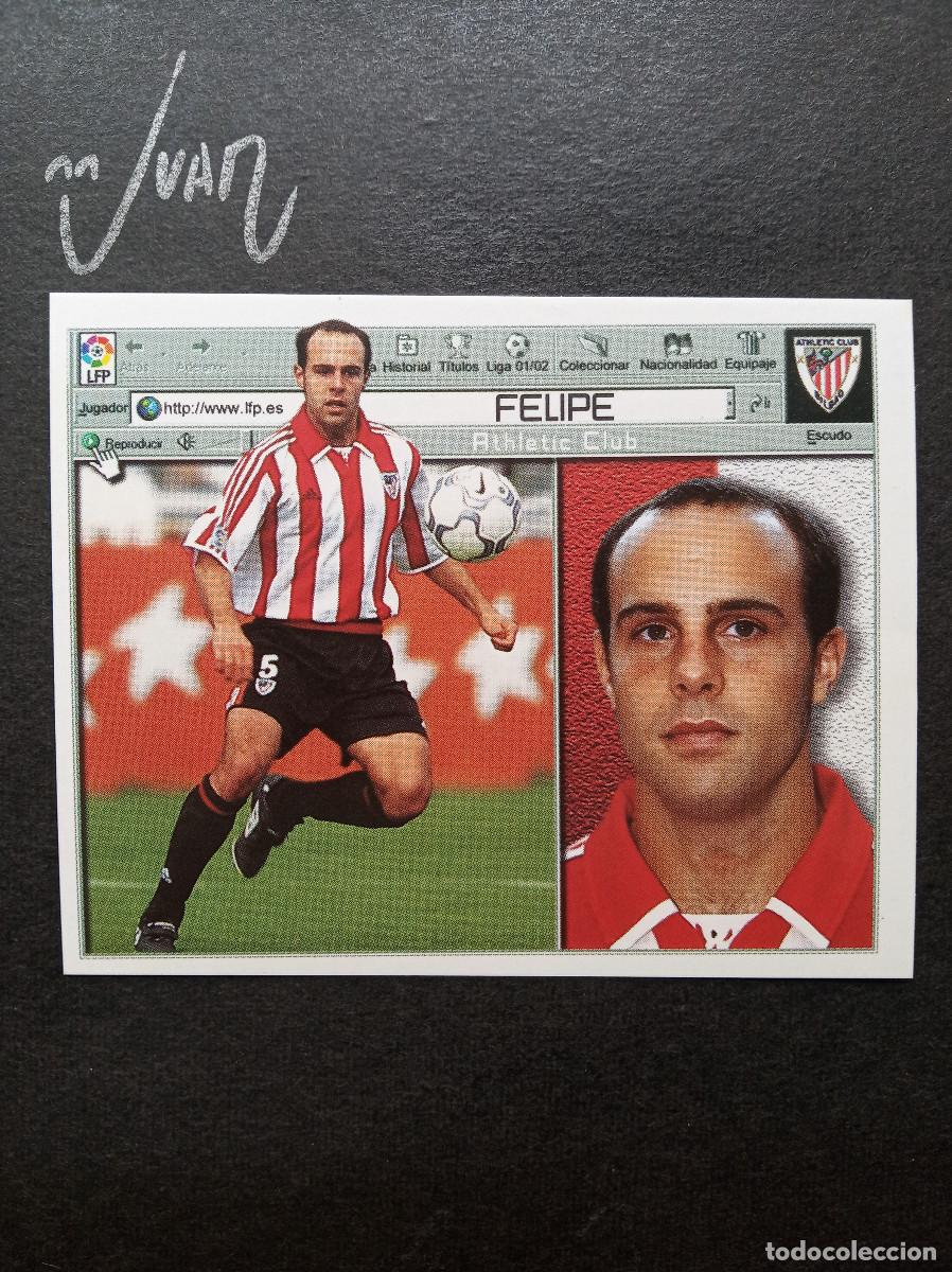 Cromos de f&uacute;tbol: FELIPE ATHLETIC CLUB BILBAO ⚽ COLECCIONES ESTE &reg; 2001 2002 LIGA 01 02 SIN PEGAR NUNCA PEGADO
