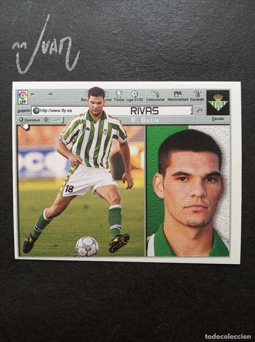 Figurine di Calcio: RIVAS REAL BETIS ⚽ COLECCIONES ESTE &reg; 2001 2002 LIGA FUTBOL 01 02 SIN PEGAR NUNCA PEGADO
