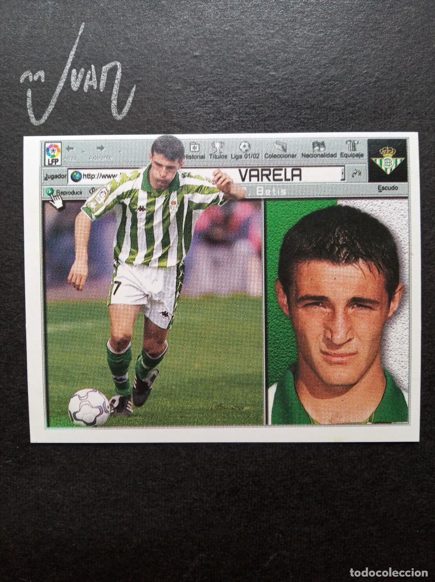 Cromos de Futebol: VARELA REAL BETIS ESPA&Ntilde;A ⚽ COLECCIONES ESTE &reg; 2001 2002 LIGA FUTBOL 01 02 SIN PEGAR NUNCA PEGADO