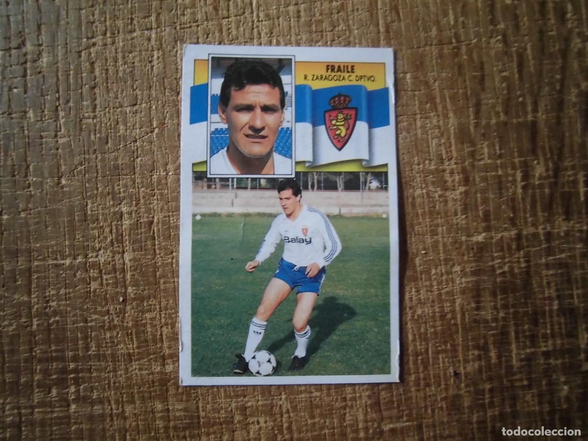 Cromos de Futebol: FRAILE REAL ZARAGOZA LIGA 90-91 EDICIONES ESTE CROMO RECUPERADO