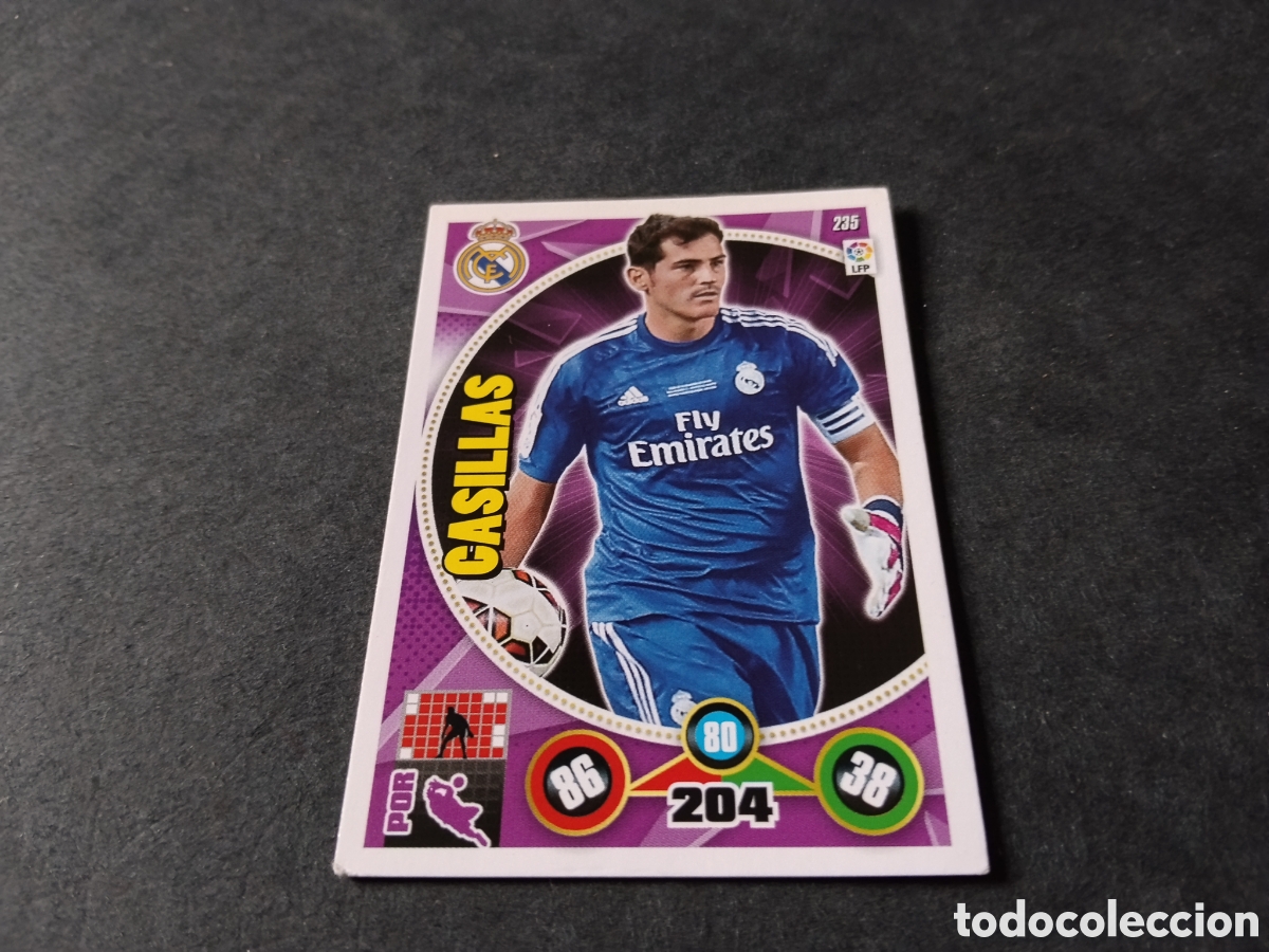 Cromos de f&uacute;tbol: Cromo futbol Casillas, Real Madrid